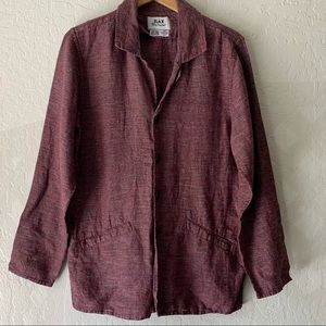 Flax linen oversized blazer